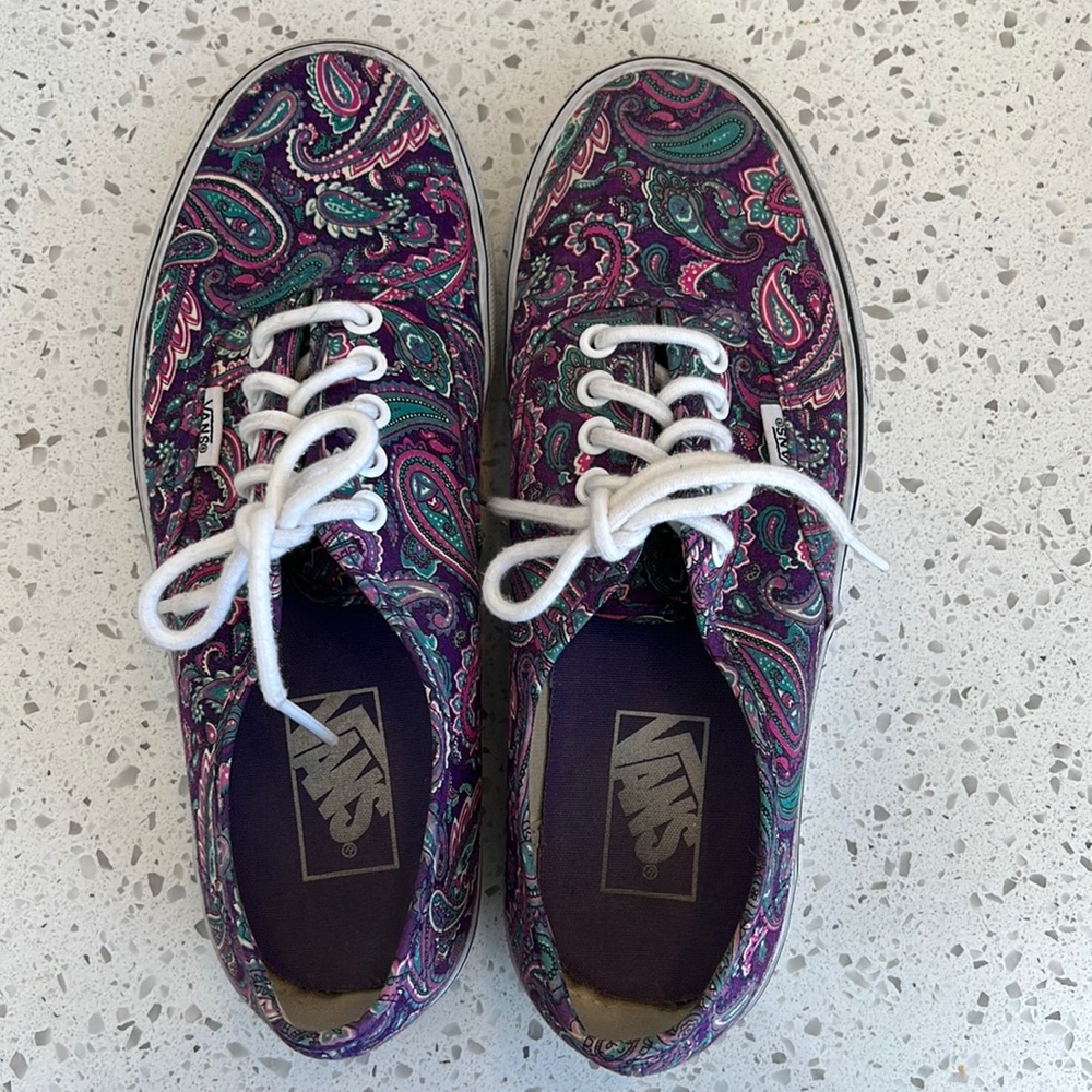 Purple Paisley Vans